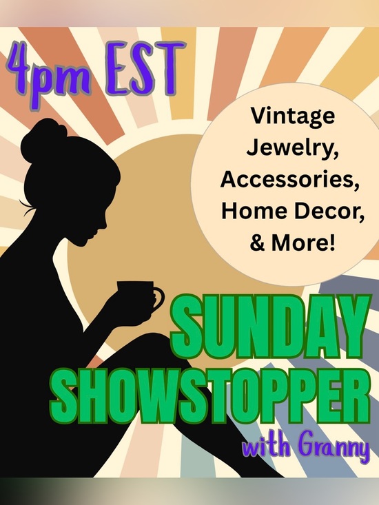 Vintage Jewelry - Sunday Showstopper Live Show Listing